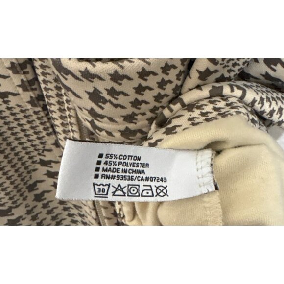Ecko Unltd 2XL Houndstooth Jacket Y2K‎ Cyber Punk Cream Brown Full Zip - Picture 5 of 8